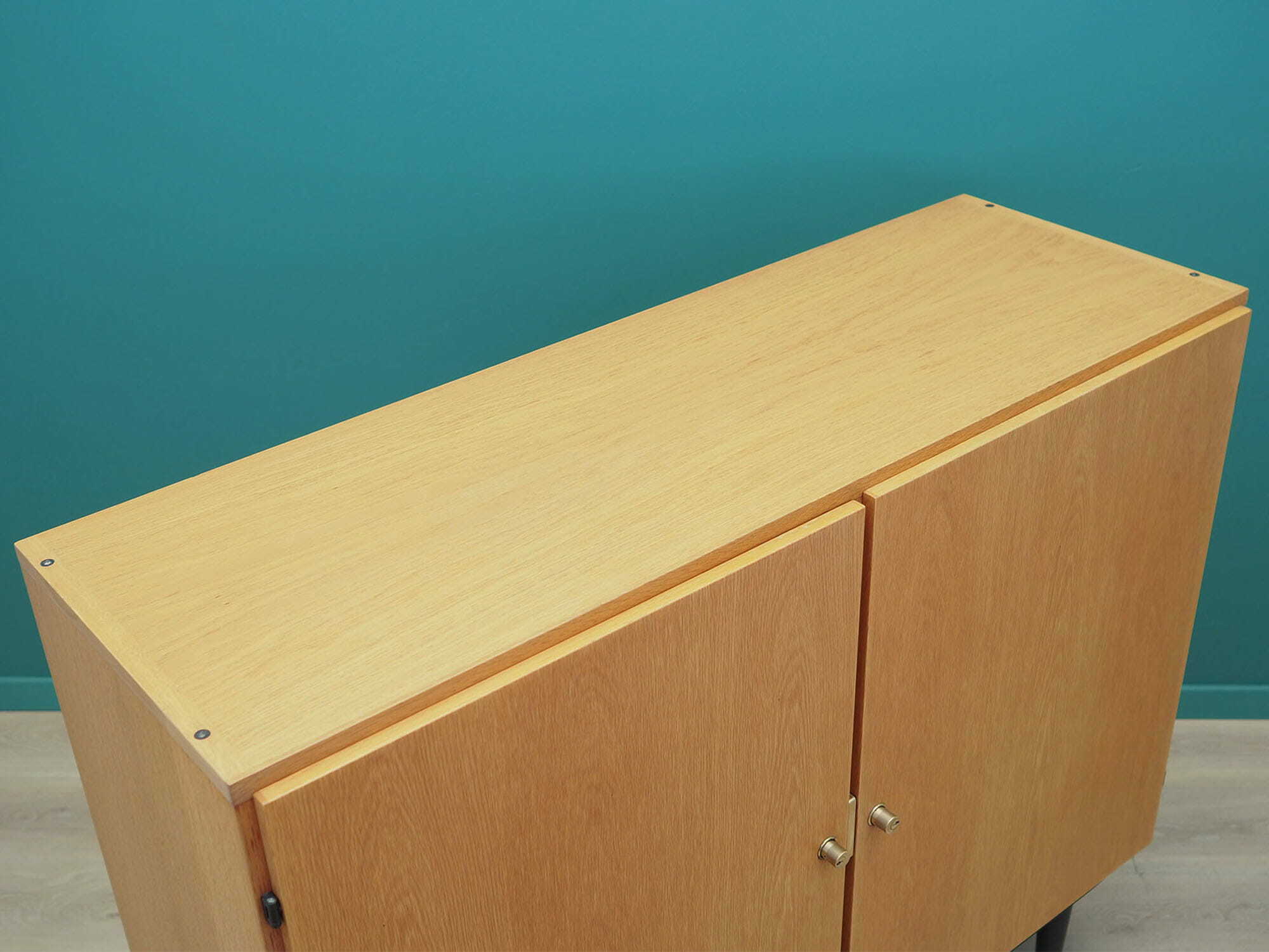 Vintage cabinet Ash wood Brown 1970s 5