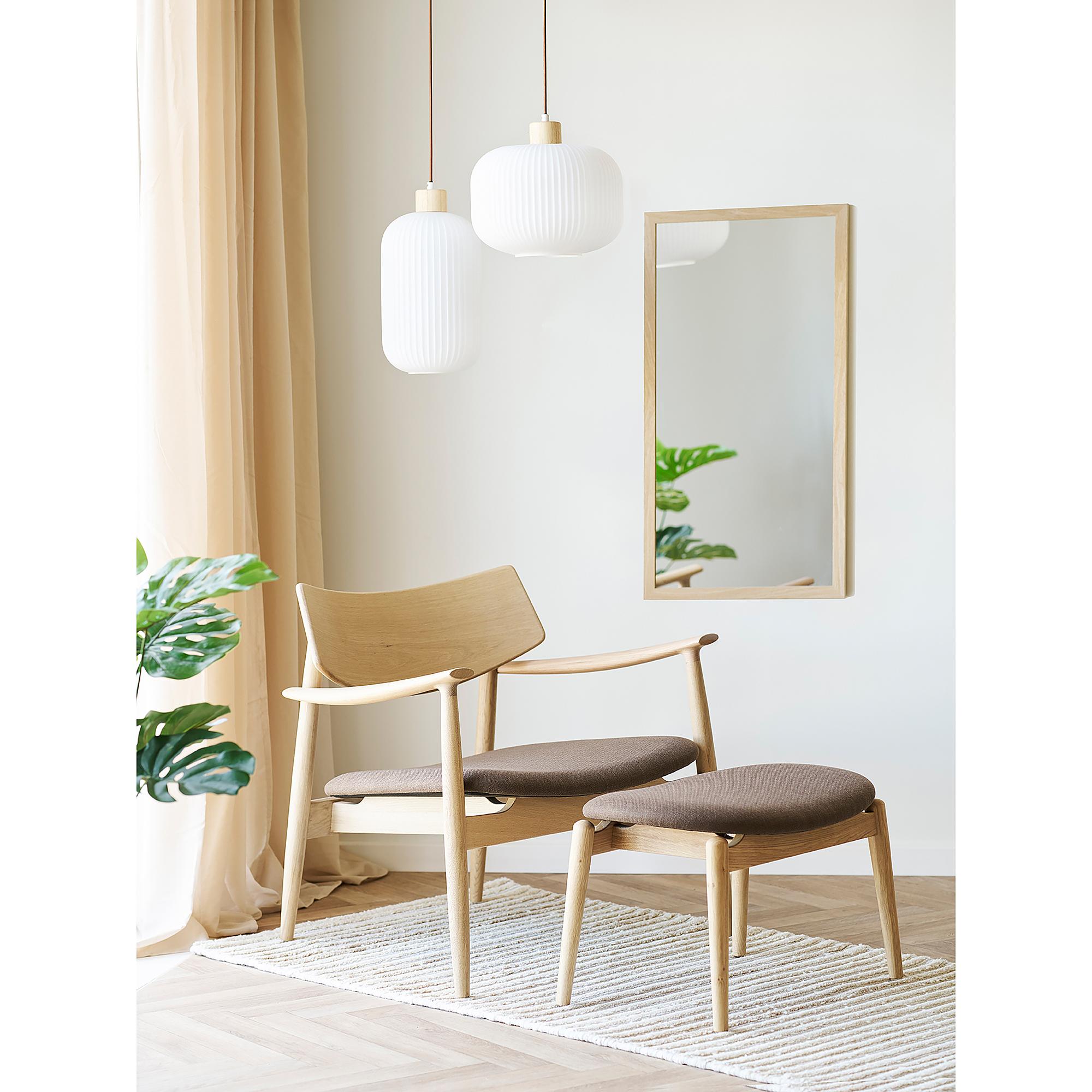 Pendelleuchte Dibbo Gummibaum Glas Stahl Weiß 2