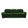 3-Sitzer Sofa Velours Grün 1970er Jahre 0