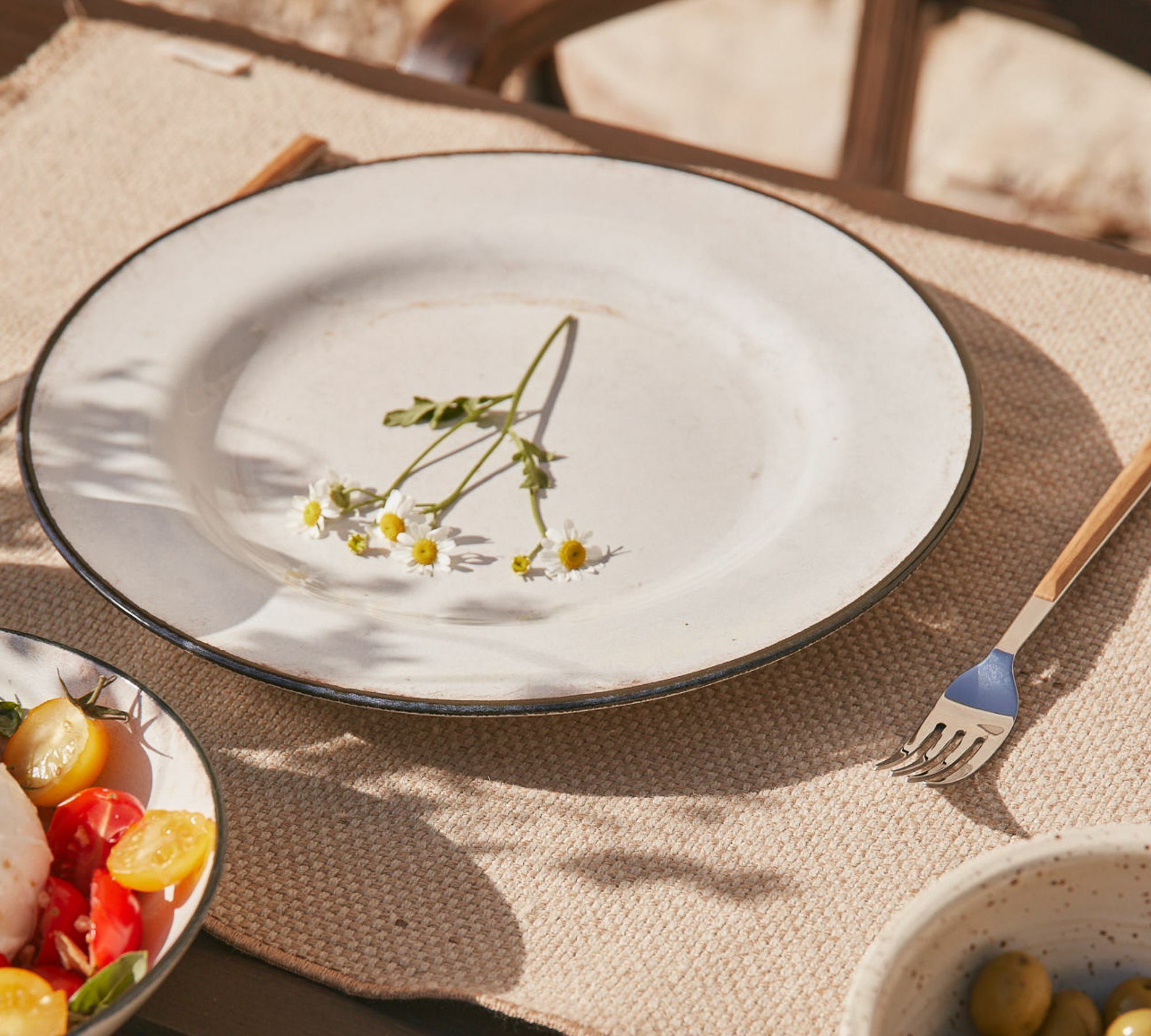 2-tlg. Minau Tischset Jute Leinen Beige 2