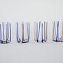 Glasses Set of 4 Multicolored 1970s 3