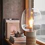 Stockholm Table Lamp Marble Glass Black 2