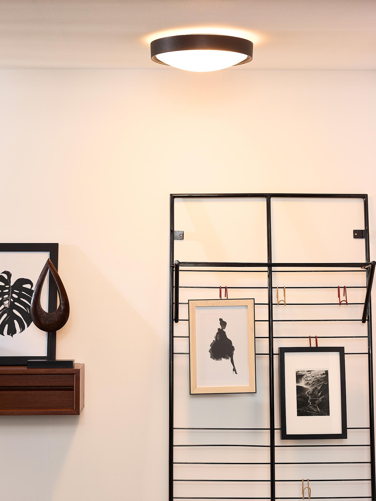 Lex Deckenleuchte  Polypropylen Schwarz Ø33cm 2