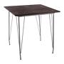 District Grey Metall und Elmholz Tisch
 6