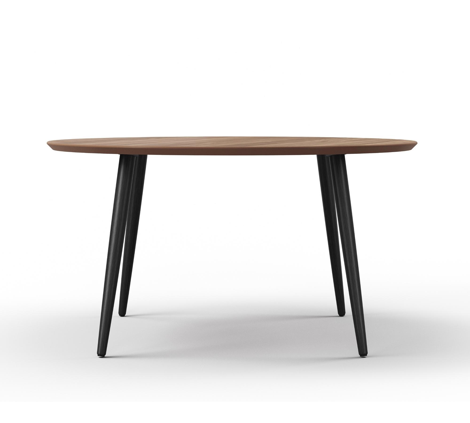 Hubert Couchtisch Walnuß Ø 90cm  1