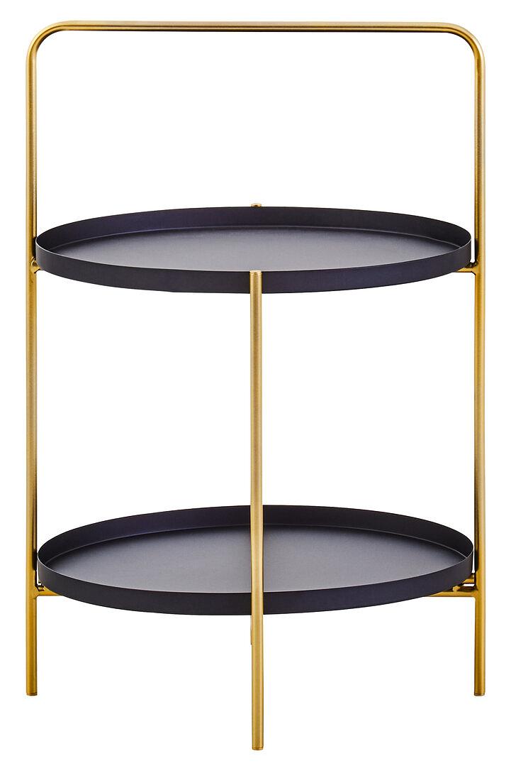 Trosa Beistelltisch Schwarz Gold 4