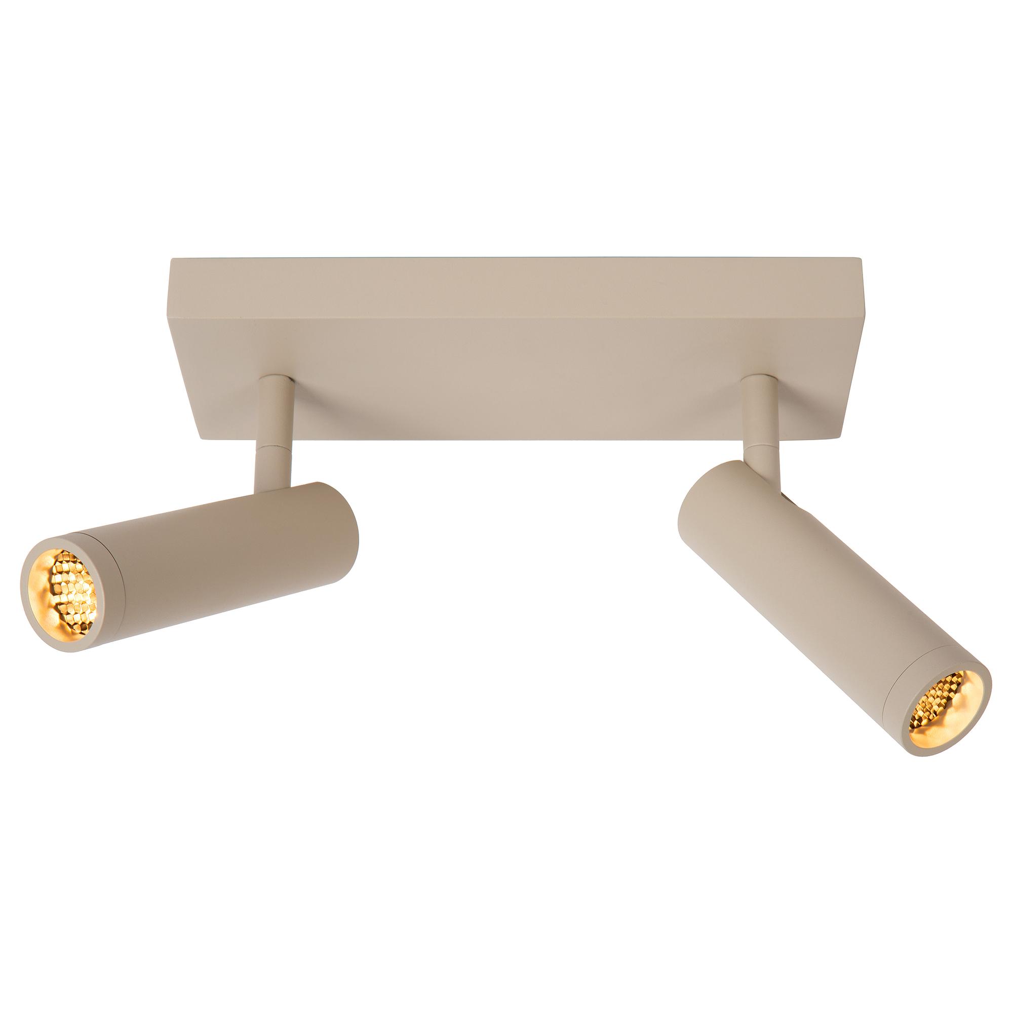 2-Flammig Grado Typ A Deckenleuchte Aluminium Beige 1