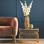 Avantis Gold Metalldrahtgestell Runder Beistelltisch
 2