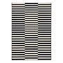 Teppich Panel Schwarz Creme 80 x 150 cm 0