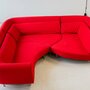 Vintage Yang Modulares Sofa Kvadrat Divina-Stoff Rot 1
