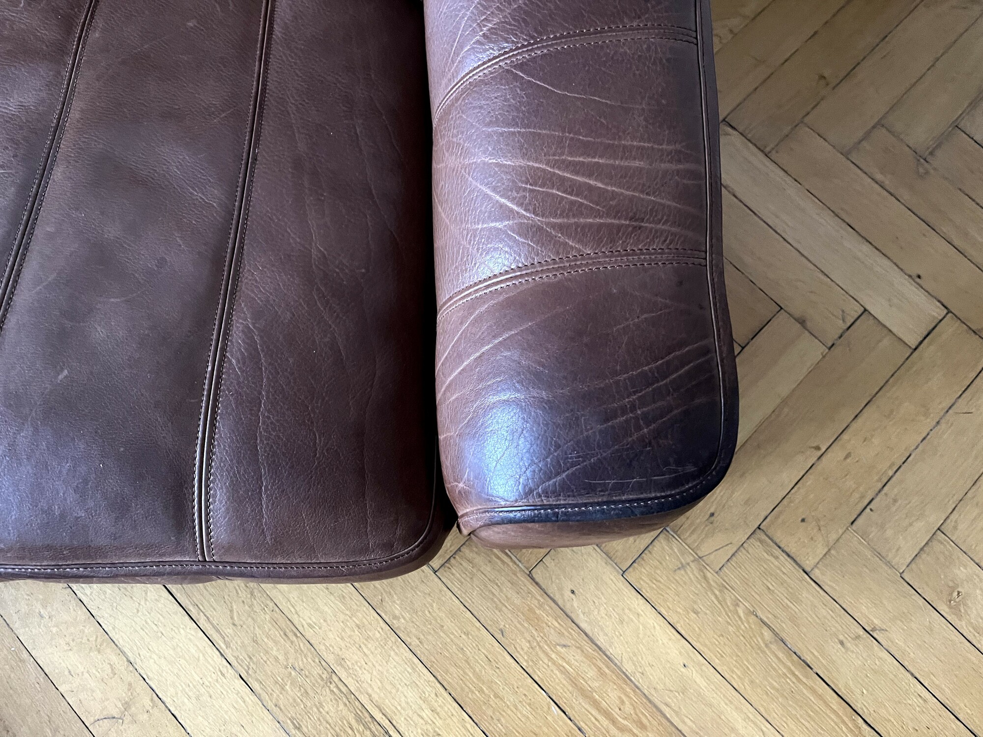 DS-44 Sofa 3-Sitzer & Hocker Leder Braun 9