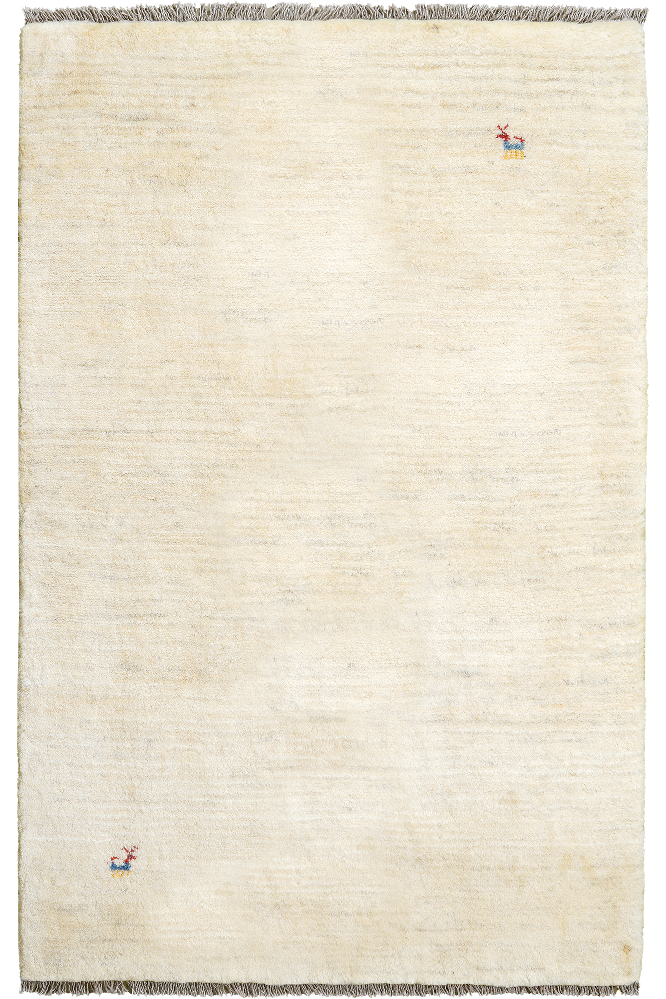 Rizbaf Gabbeh-Teppich Wolle Beige 0