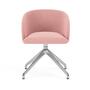 Rosa Polsterstuhl Forest Rosa Polished Aluminium 0