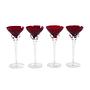 4x Glasses Ruby Red 0