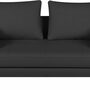 Marinus Sofa 2-Sitzer Leder Metall Dunkelgrau 2