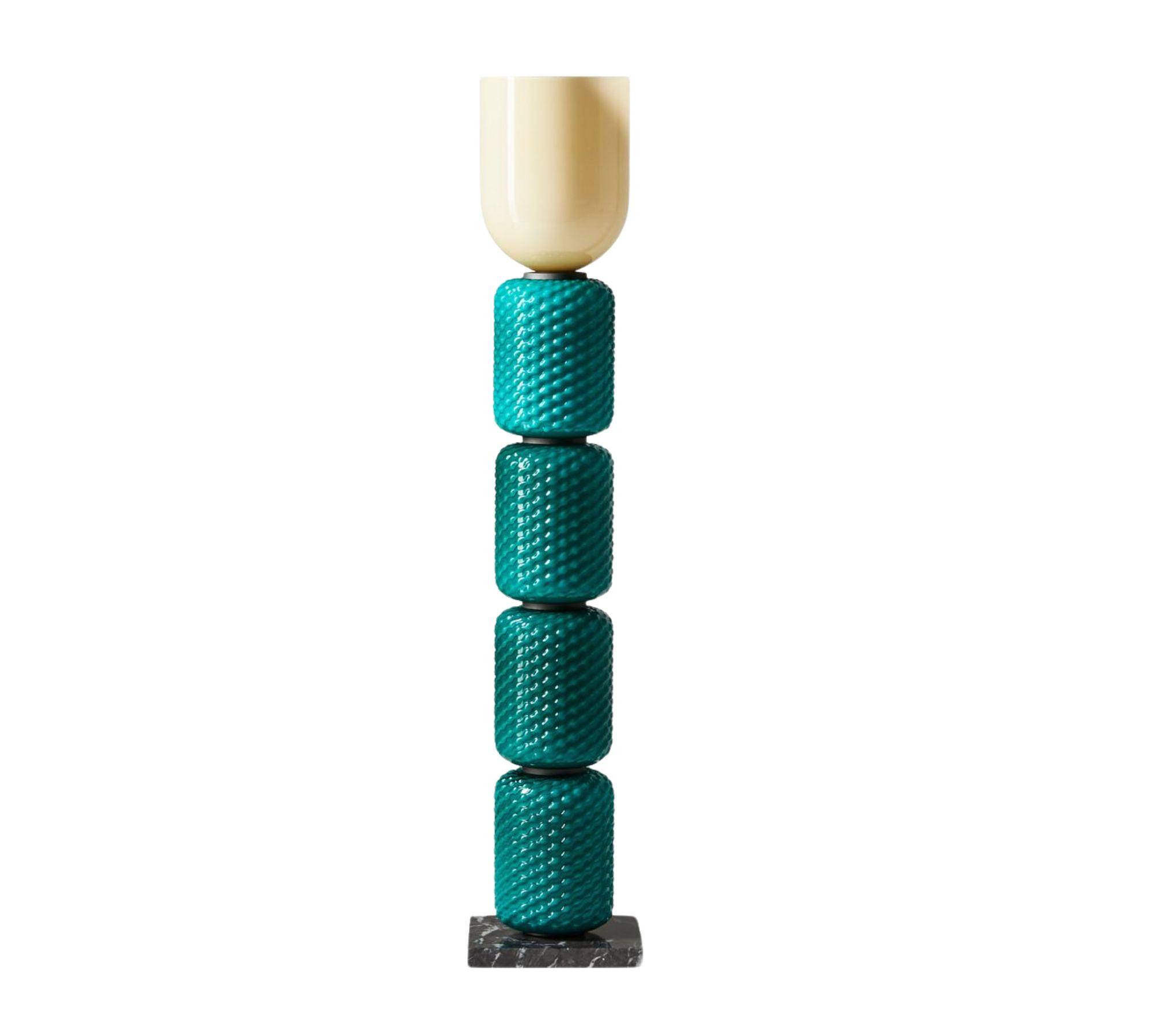 Ficupala Stehleuchte Marmor Türkis 0