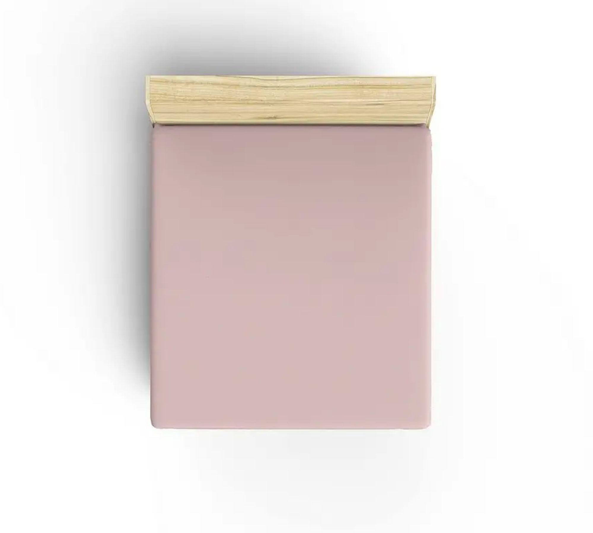 Fitted sheet cotton pink 100cm x 200cm 1