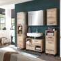 Badschrank Holz Metall 2