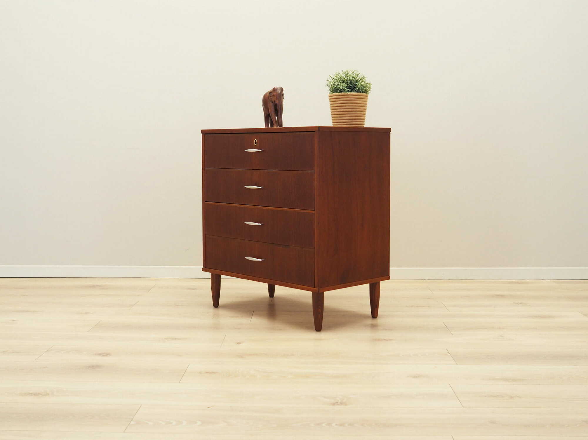 Vintage chest of drawers Teak brown 1970s 2