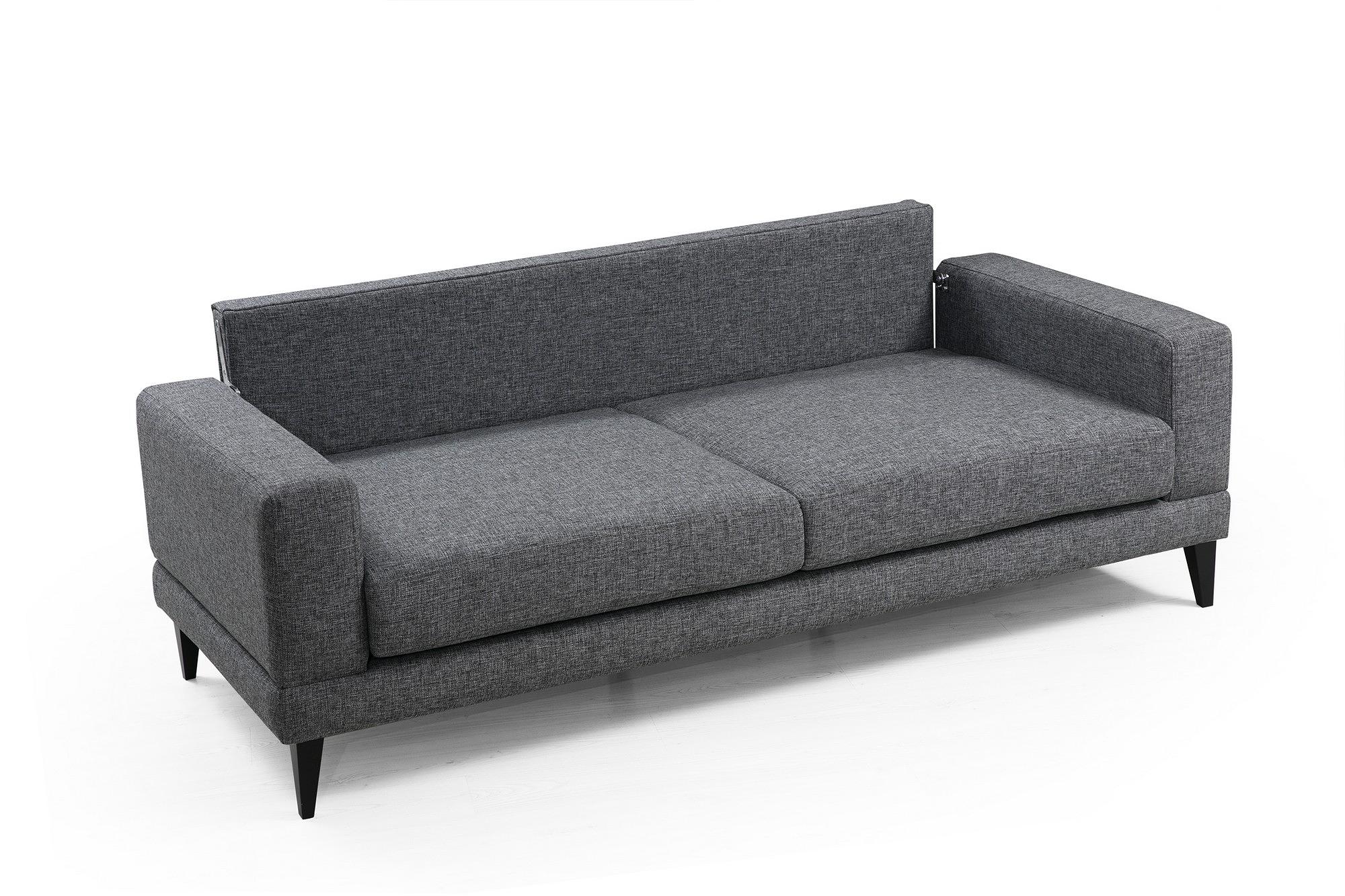 Nordic 3-Sitzer Sofa Grau 0