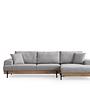 Eti Ecksofa Rechts Grau 0