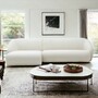 Blanca 3-Sitzer Sofa Récamiere Links Bouclé Off-White 0