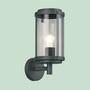 1-light wall lamp Aluminum Black 0