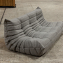 Togo Sofa 3-Sitzer Webstoff Warmgrau 4