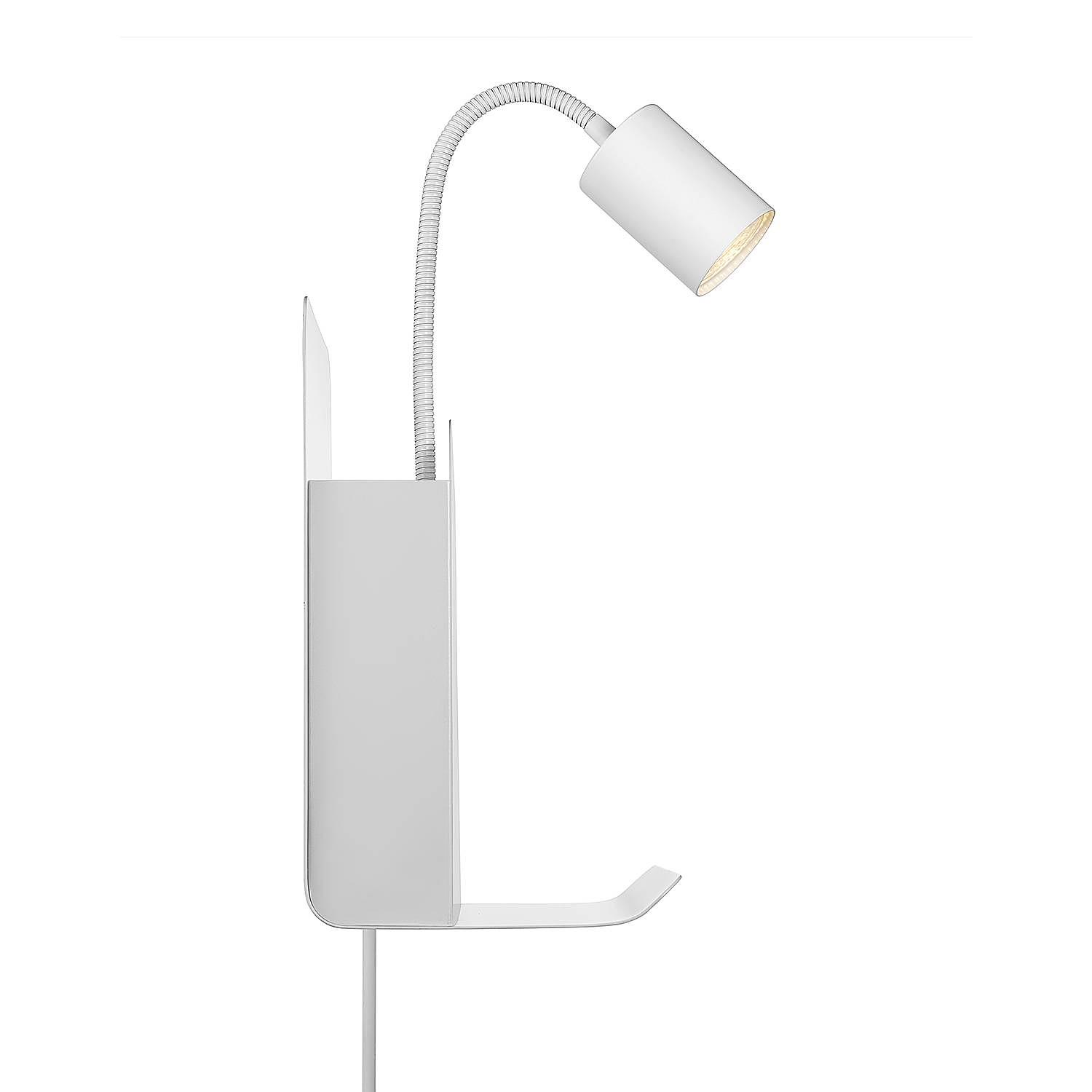 Wandleuchte Roomi Stahl Weiß 4