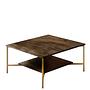 Gold Line Couchtisch Holz Walnuss Schwarz 0