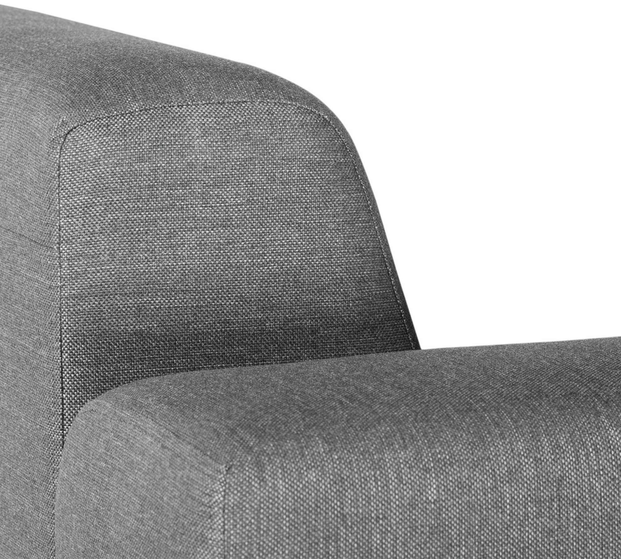 Sofalandschaft Allegra in Leinenoptik Grau 7