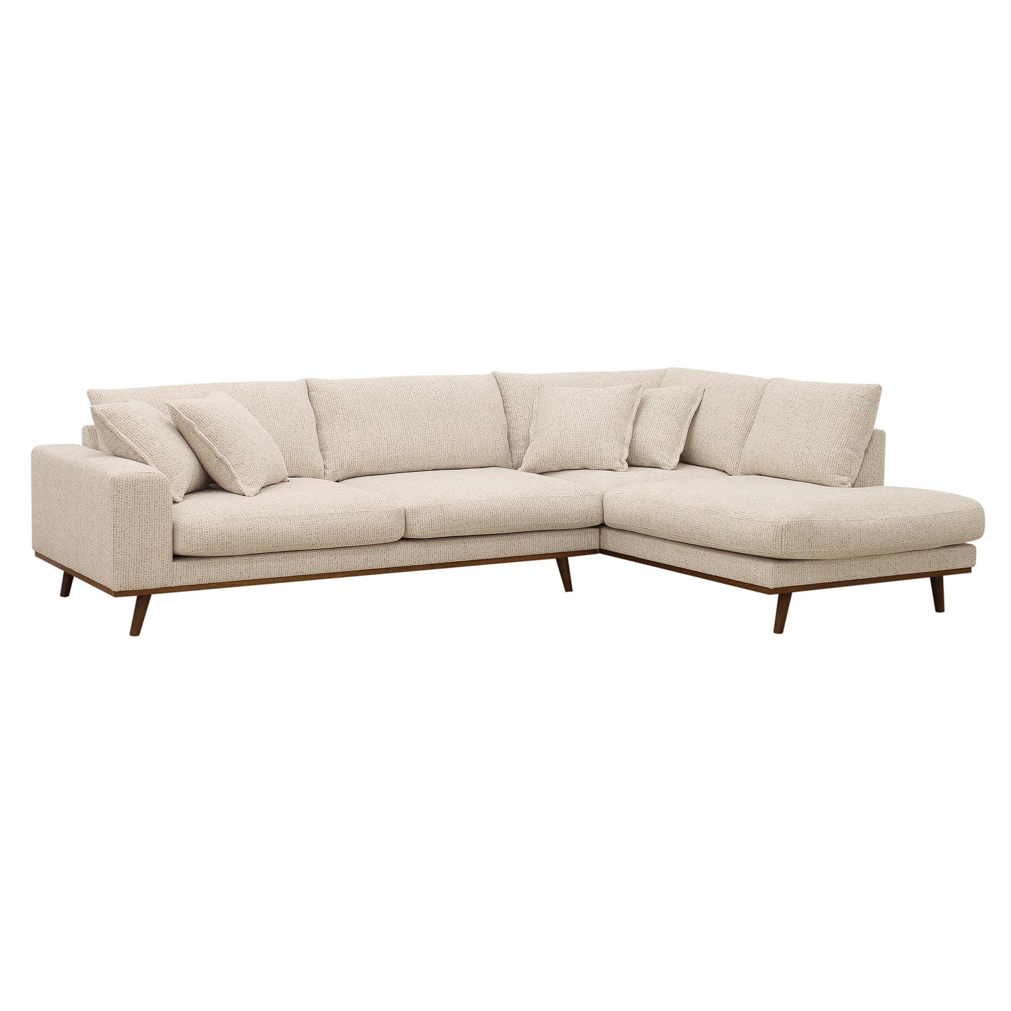 Corner Sofa Harper 3-Seater Right Beige 7