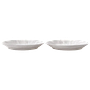 2x Packed Plate Ceramic White 0