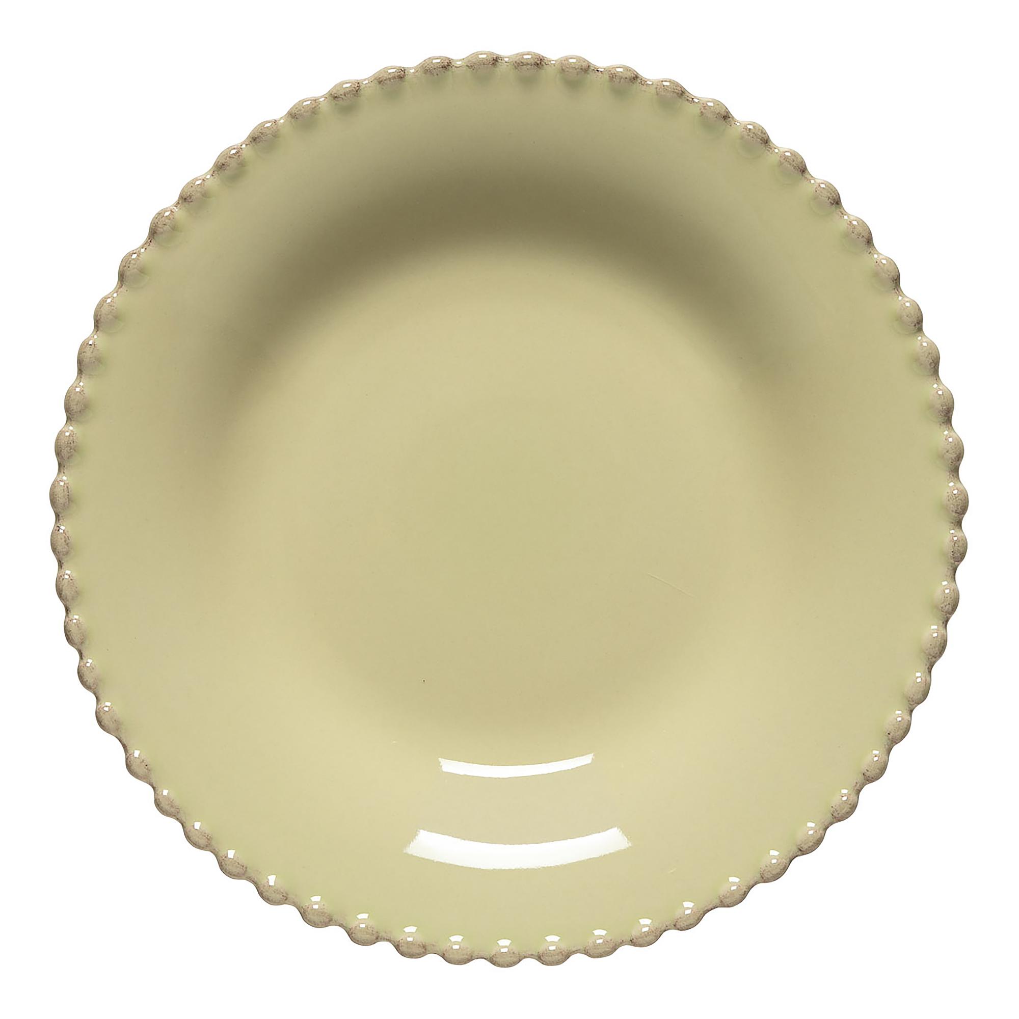 Soup Plate Pearl Set of 6 Ceramic Pistachio Green 4