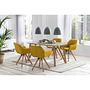 Armchair Nagoya Set of 2 Yellow 2