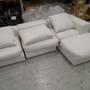 Flayr Ecksofa Webstoff Cremeweiß 2