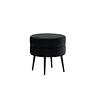 Pot Pouf Samt Schwarz Ø40cm 8