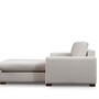 Modern sofa chaise longue right white 6