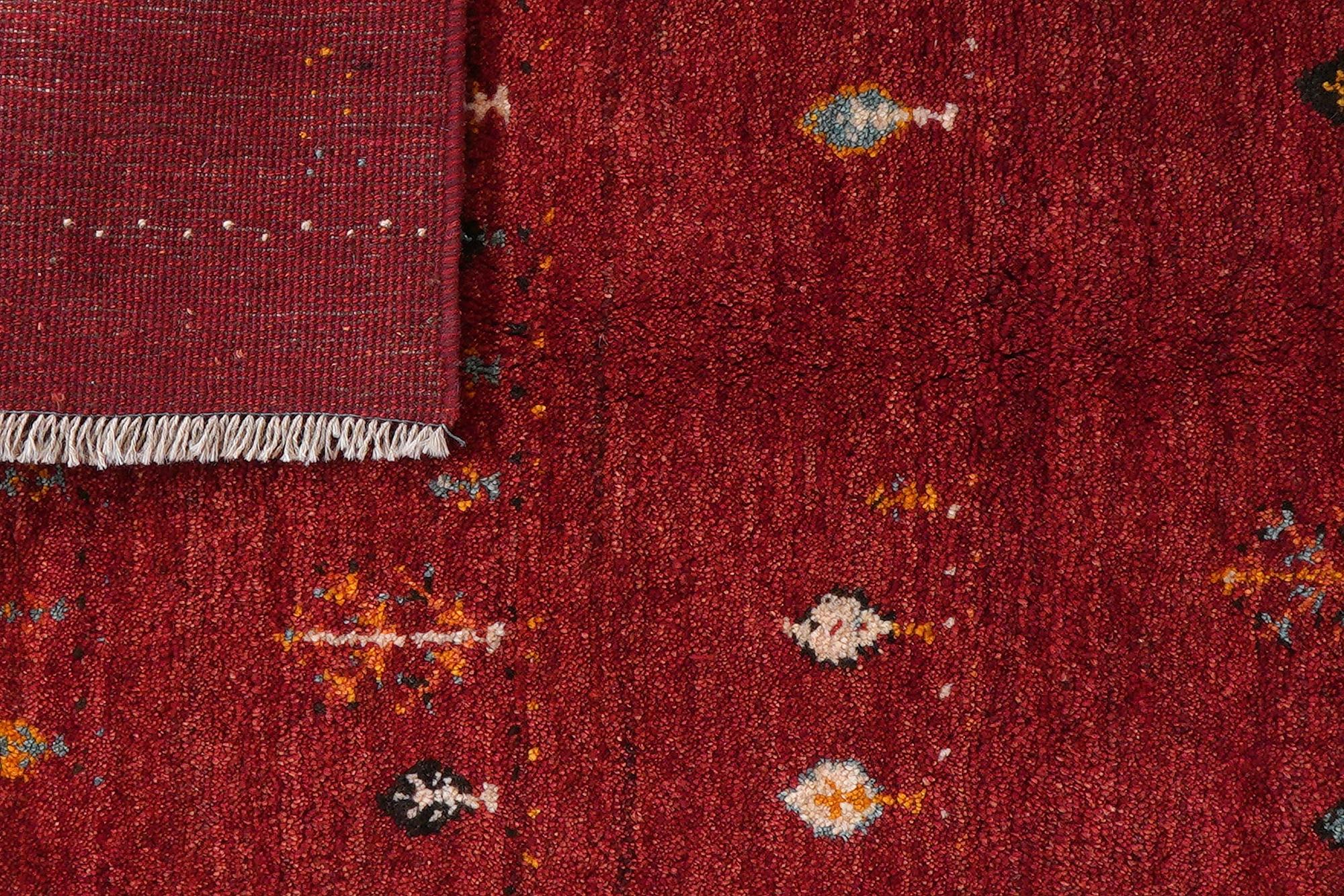 Tappeto Gabbeh Rizbaf Lana Multicolore 5