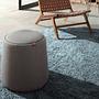 Pouf mit integriertem Stauraum Grau Ø 44cm 1