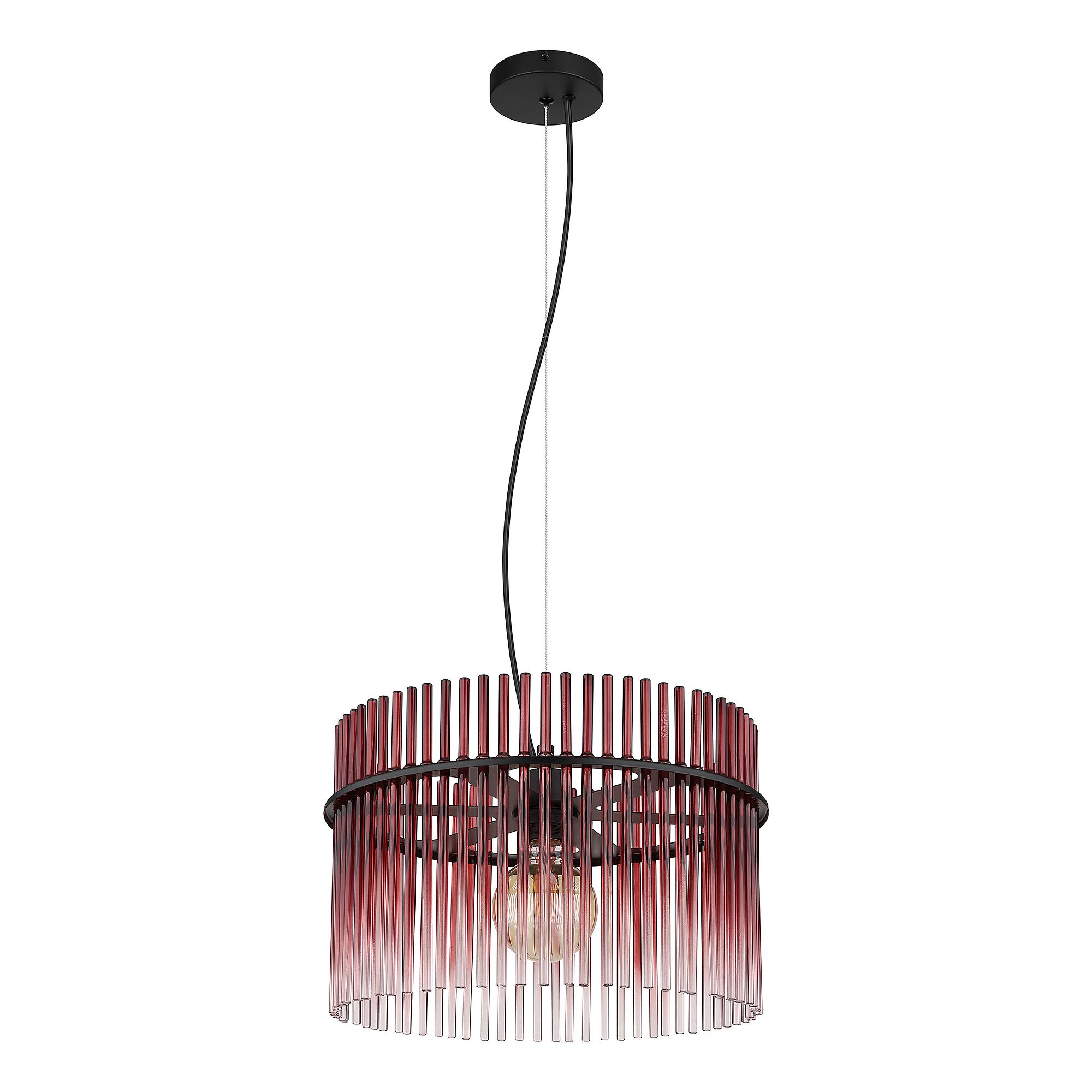 Pendelleuchte Gorley Typ I Farbglas Rot 4