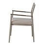 Gartenstuhl Evins 2er Set Aluminium Grau 4
