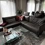 Sofa Récamiere Links Leder Taupe 5
