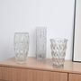 Crystal vase Transparent 1960s 6