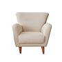Teddy Armchair Textile White 4