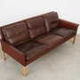 Sofa Leather Brown 1960s 5
