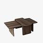 Paris Coffee Table Walnut Look Brown 1