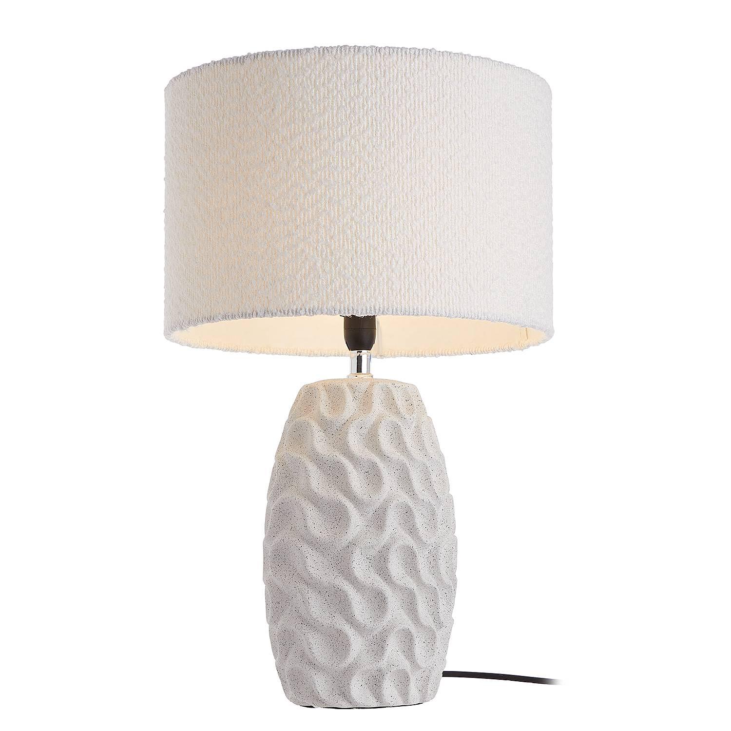 Table lamp MARLENE 1-light ceramic textile 1