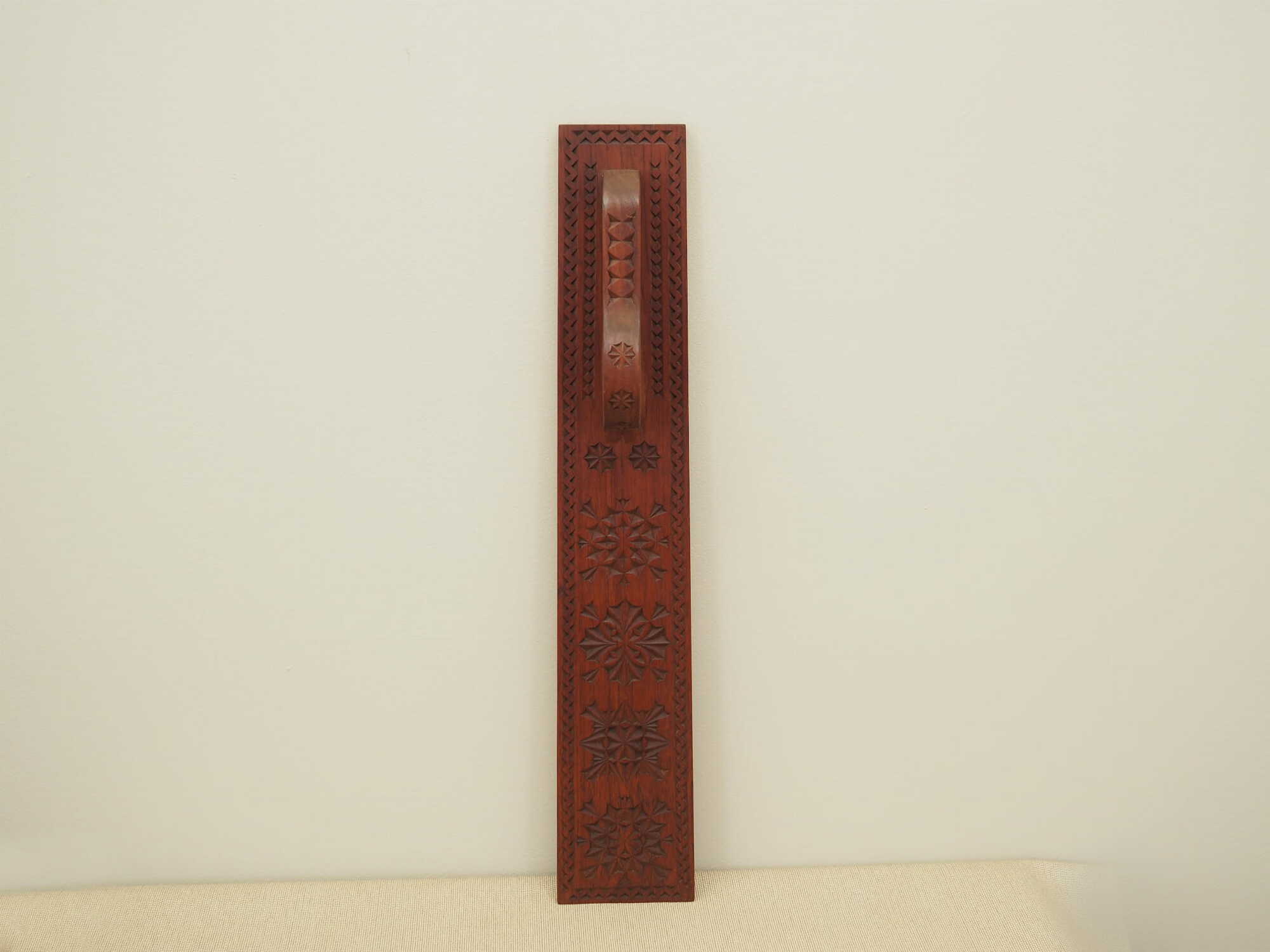 Vintage wall decoration wood brown 1970s 2
