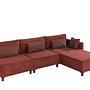 Matris Right Eckschlafsofa Bordeauxrot 1